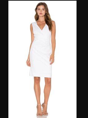 NEW Diane Von Furstenburg Layne Dress Size 2 White MSRP $368